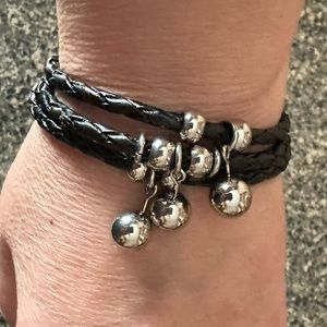 Leather Triple Layer Magnetic Bracelet NWOT